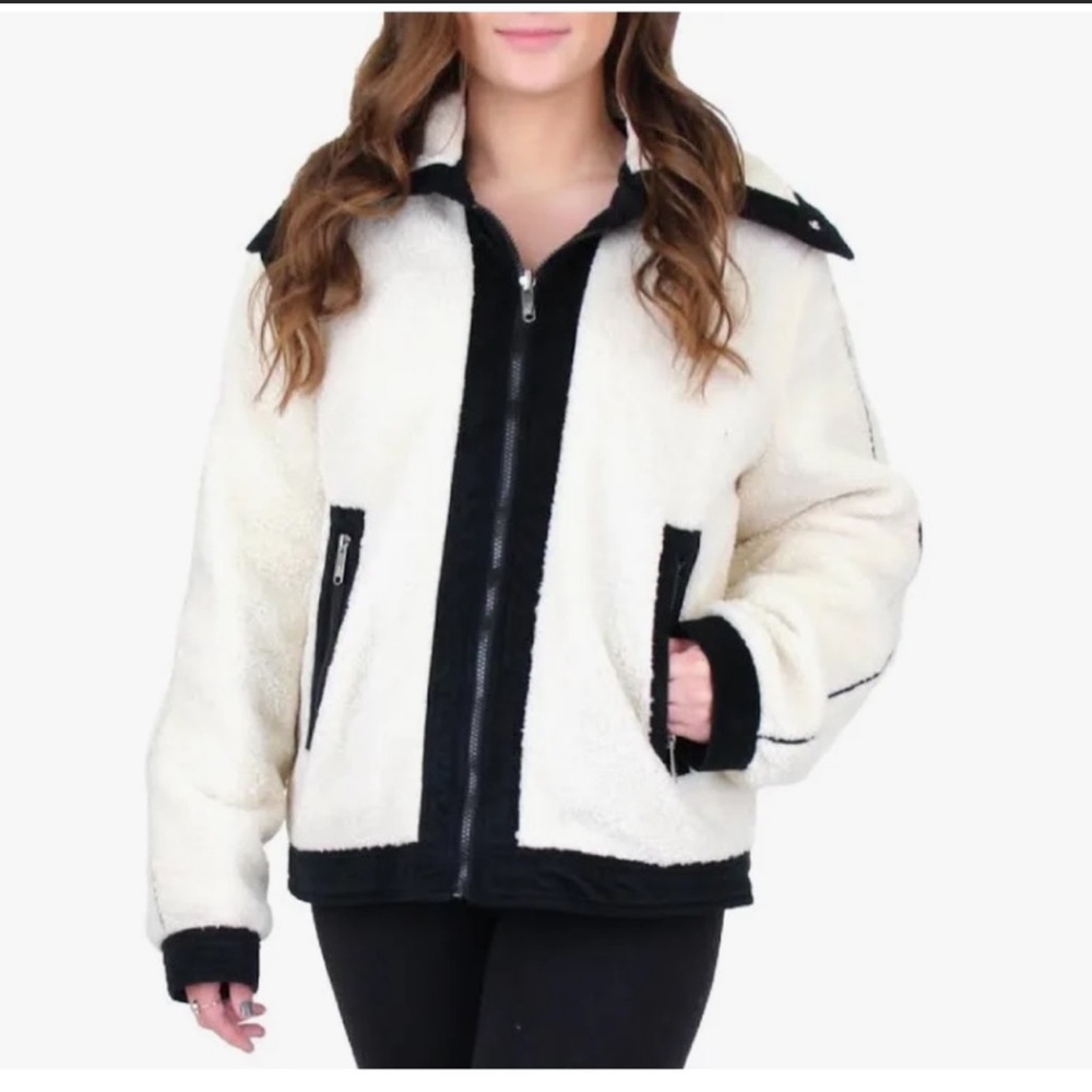 SAM EDELMAN WOMEN'S REVERSIBLE FAUX FUR COAT ~ NEW